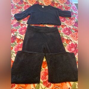 Stars Above Black Knit Lounge Set